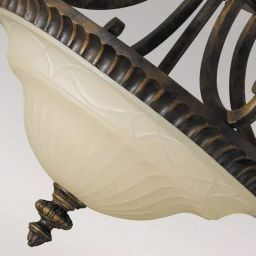 Elstead Lighting Drawing Room lampa wisząca 2x100 W brązowa/beżowa FE-DRAWING-ROOM-SFC