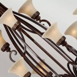 Elstead Lighting Drawing Room lampa wisząca 18x60 W orzech FE-DRAWING-ROOM18