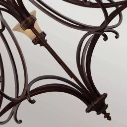 Elstead Lighting Drawing Room lampa wisząca 18x60 W orzech FE-DRAWING-ROOM18