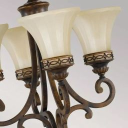 Elstead Lighting Drawing Room lampa wisząca 4x100 W brązowa-beżowa FE-DRAWING-ROOM4