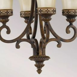 Elstead Lighting Drawing Room lampa wisząca 4x100 W brązowa-beżowa FE-DRAWING-ROOM4
