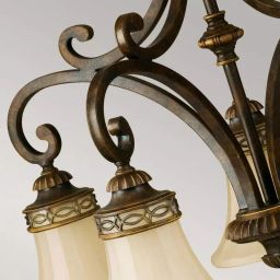 Elstead Lighting Drawing Room lampa wisząca 5x60 W orzech FE-DRAWING-ROOM5