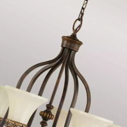 Elstead Lighting Drawing Room lampa wisząca 6x60 W orzech FE-DRAWING-ROOM6