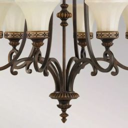 Elstead Lighting Drawing Room lampa wisząca 6x60 W orzech FE-DRAWING-ROOM6