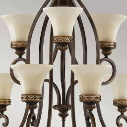 Elstead Lighting Drawing Room lampa wisząca 9x60 W orzech FE-DRAWING-ROOM9