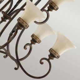 Elstead Lighting Drawing Room lampa wisząca 9x60 W orzech FE-DRAWING-ROOM9