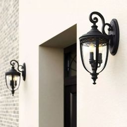 Elstead Lighting English Bridle kinkiet zewnętrzny 3x60 W czarny FE-EB2-L-BLK