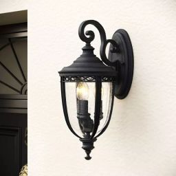 Elstead Lighting English Bridle kinkiet zewnętrzny 3x60 W czarny FE-EB2-L-BLK