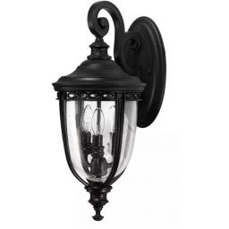 Elstead Lighting English Bridle kinkiet zewnętrzny 3x60 W czarny FE-EB2-M-BLK