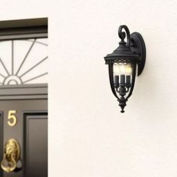 Elstead Lighting English Bridle kinkiet zewnętrzny 3x60 W czarny FE-EB2-M-BLK