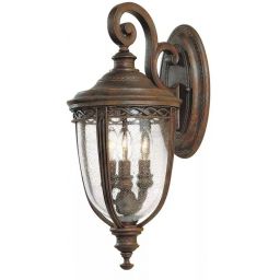 Elstead Lighting English Bridle kinkiet zewnętrzny 3x60 W brązowy FE-EB2-M-BRB