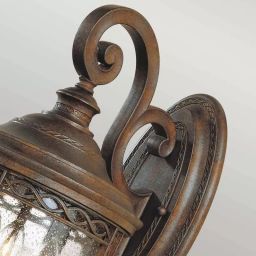 Elstead Lighting English Bridle kinkiet zewnętrzny 3x60 W brązowy FE-EB2-M-BRB