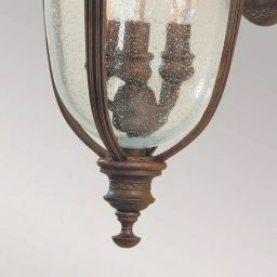 Elstead Lighting English Bridle kinkiet zewnętrzny 3x60 W brązowy FE-EB2-M-BRB