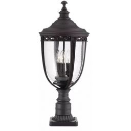 Elstead Lighting English Bridle kinkiet zewnętrzny 3x60 W czarny FE-EB3-L-BLK