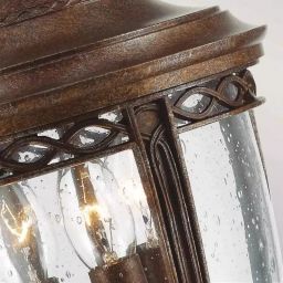 Elstead Lighting English Bridle lampa stojąca zewnętrzna 3x60 W brązowa FE-EB3-M-BRB