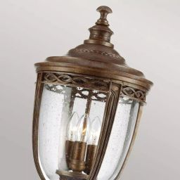 Elstead Lighting English Bridle lampa stojąca zewnętrzna 3x60 W brązowa FE-EB5-L-BRB
