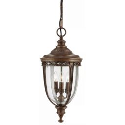 Elstead Lighting English Bridle lampa wisząca zewnętrzna 3x60 W brązowa FE-EB8-L-BRB
