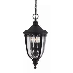 Elstead Lighting English Bridle lampa wisząca zewnętrzna 3x60 W czarna FE-EB8-M-BLK