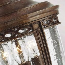 Elstead Lighting English Bridle lampa wisząca zewnętrzna 3x60 W brązowa FE-EB8-M-BRB