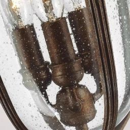 Elstead Lighting English Bridle lampa wisząca zewnętrzna 3x60 W brązowa FE-EB8-M-BRB