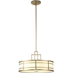 Elstead Lighting Fusion lampa wisząca 1x60 W mosiądz naturalny FE-FUSION-P-L-PNBR