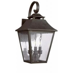 Elstead Lighting Galena kinkiet zewnętrzny 3x40 W brązowy FE-GALENA2-L-SBL