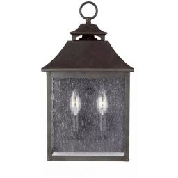 Elstead Lighting Galena kinkiet zewnętrzny 2x40 W brązowy FE-GALENA7-SBL