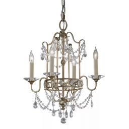 Elstead Lighting Gianna lampa wisząca 4x60 W srebrna FE-GIANNA4