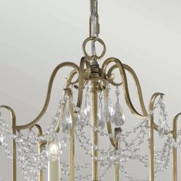 Elstead Lighting Gianna lampa wisząca 6x60 W srebrna FE-GIANNA6