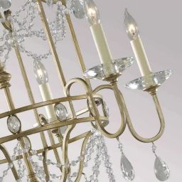 Elstead Lighting Gianna lampa wisząca 6x60 W srebrna FE-GIANNA6
