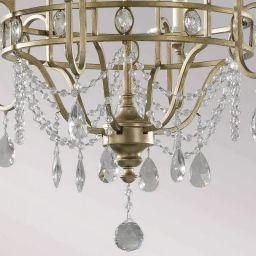 Elstead Lighting Gianna lampa wisząca 6x60 W srebrna FE-GIANNA6