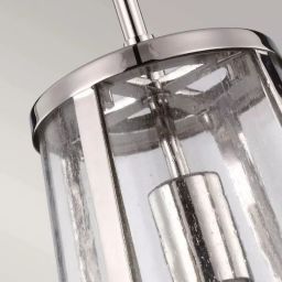 Elstead Lighting Harrow lampa wisząca 1x60 W przezroczysta-srebrna FE-HARROW-P-S