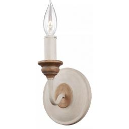 Elstead Lighting Hartsville kinkiet 1x40 W biały/drewno FE-HARTSVILLE1