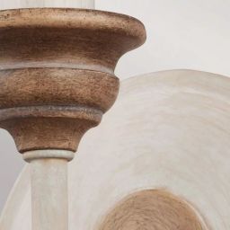 Elstead Lighting Hartsville kinkiet 1x40 W biały/drewno FE-HARTSVILLE1