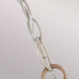 Elstead Lighting Hartsville lampa wisząca 3x40 W biała/drewno FE-HARTSVILLE3