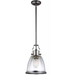 Elstead Lighting Hobson lampa podsufitowa 1x60 W nikiel FE-HOBSON-P-M-SN