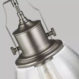 Elstead Lighting Hobson lampa podsufitowa 1x60 W nikiel FE-HOBSON-P-M-SN