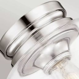 Elstead Lighting Hounslow lampa podsufitowa 1x60 W nikiel FE-HOUNSLOW-F-PN