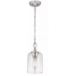 Elstead Lighting Hounslow lampa wisząca 1x60 W nikiel FE-HOUNSLOW-P-PN
