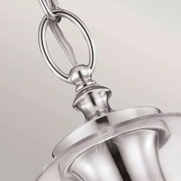 Elstead Lighting Hounslow lampa wisząca 1x60 W nikiel FE-HOUNSLOW-P-PN