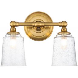 Elstead Lighting Huguenot Lake kinkiet 2x3 W mosiądz oksydowany FE-HUGOLAKE2BATH-BB