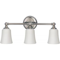 Elstead Lighting Huguenot Lake kinkiet 3x3 W chrom polerowany FE-HUGOLAKE3BATH