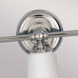 Elstead Lighting Huguenot Lake kinkiet 3x3 W chrom polerowany FE-HUGOLAKE3BATH