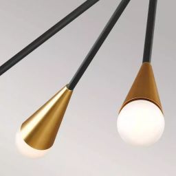 Elstead Lighting Jax lampa podsufitowa 10x3 W czarna FE-JAX10-MB