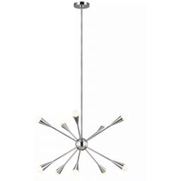 Elstead Lighting Jax lampa podsufitowa 10x3 W nikiel FE-JAX10-PN