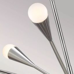 Elstead Lighting Jax lampa podsufitowa 10x3 W nikiel FE-JAX10-PN