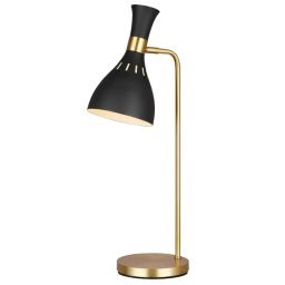 Elstead Lighting Joan lampa biurkowa 1x60 W czarna/oksydowany mosiądz FE-JOAN-TL-MB