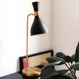 Elstead Lighting Joan lampa biurkowa 1x60 W czarna/oksydowany mosiądz FE-JOAN-TL-MB