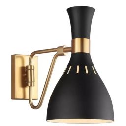 Elstead Lighting Joan kinkiet 1x60 W czarny/oksydowany mosiądz FE-JOAN1-MB