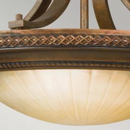 Elstead Lighting Kelham Hall lampa podsufitowa 2x60 W brytyjski brąz/florenckie złoto FE-KELHAM-HALL-SF